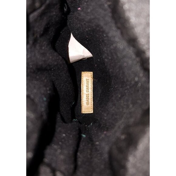 Isabel Marant Zenora Boots 37 US 6.5 Womens Black Fleece Lied $815 - Picture 11 of 14